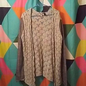 BKE Boutique Silver, Gray sweater duster